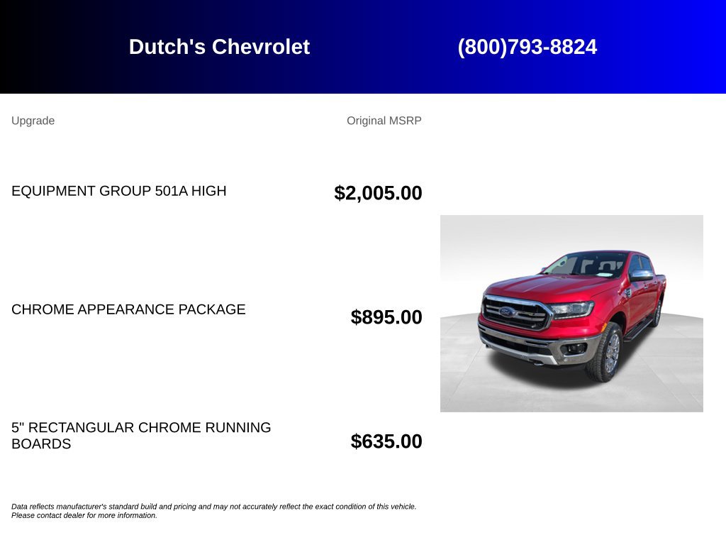 Used 2021 Ford Ranger Lariat w/ Equipment Group 501A High AWD/4WD image 6