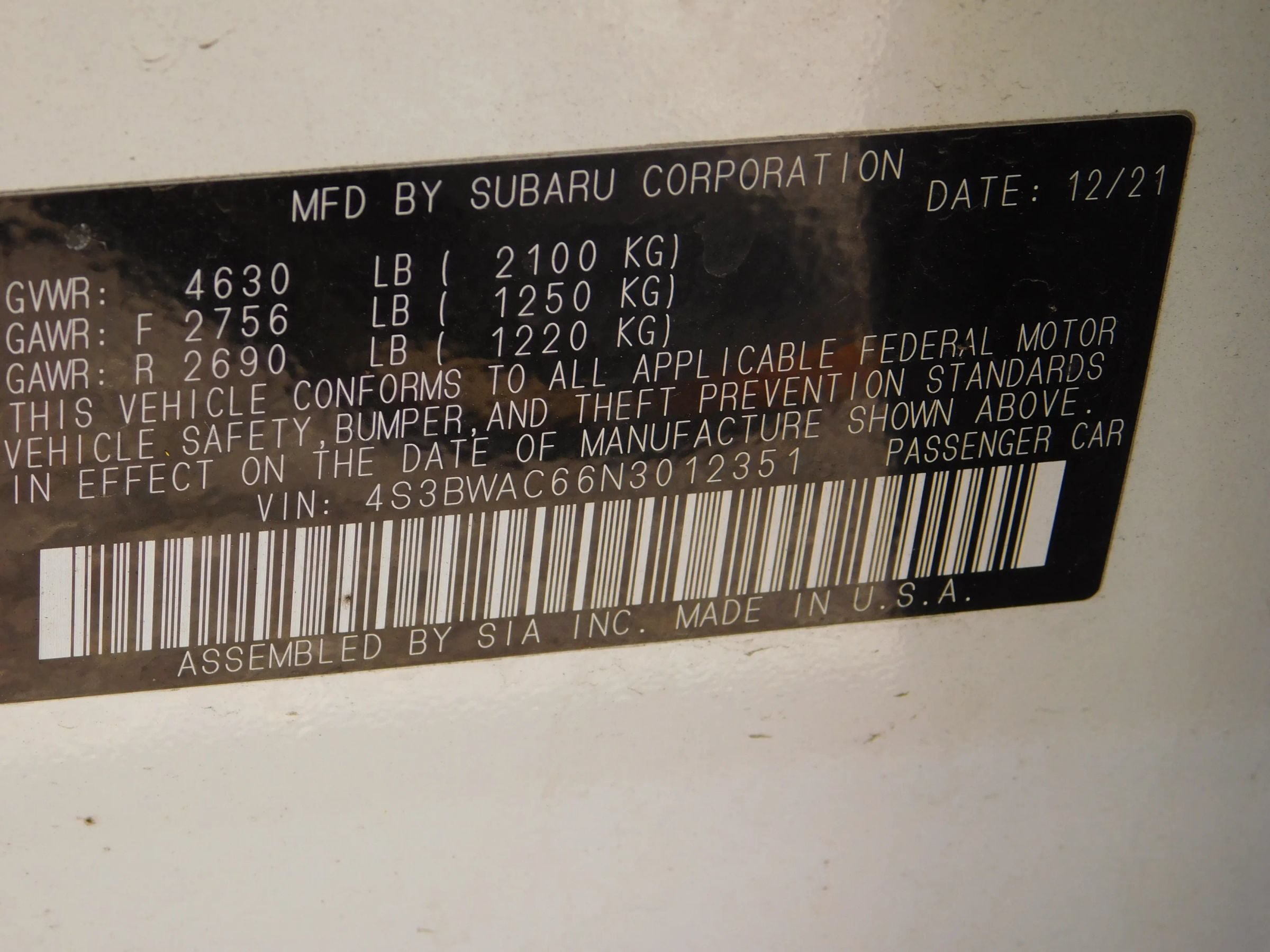 Used 2022 Subaru Legacy Premium AWD/4WD image 24