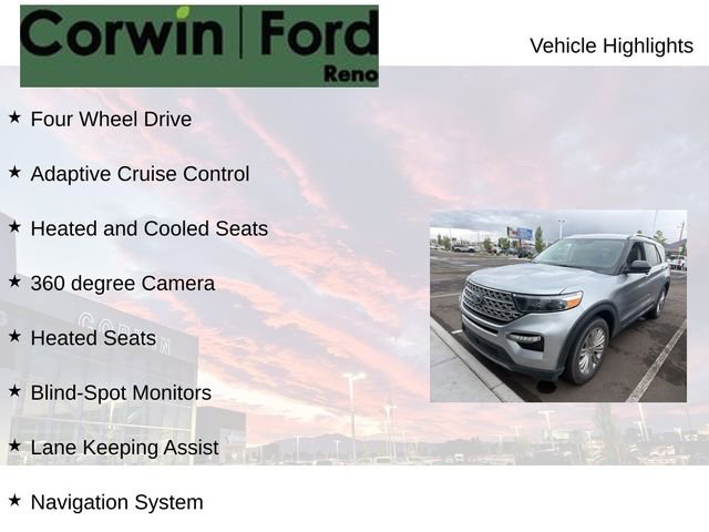 Certified 2023 Ford Explorer Limited w/ Hybrid Equipment Group 310A AWD/4WD image 7
