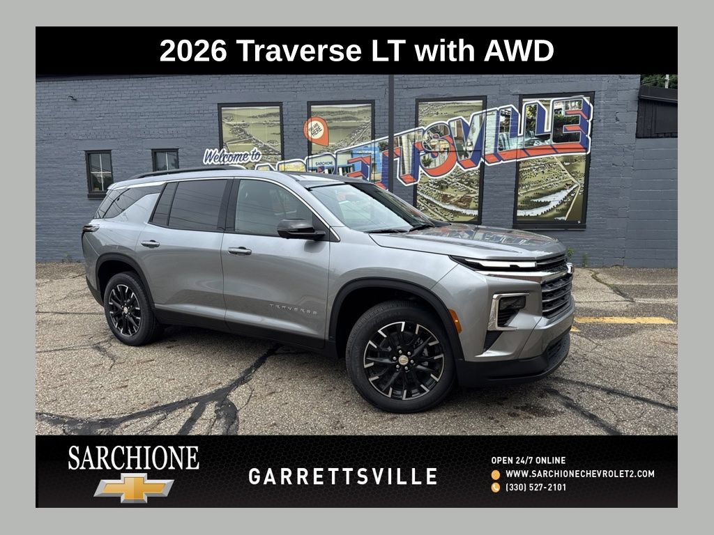 New 2026 Chevrolet Traverse LT w/ Sun and Wheel Package
