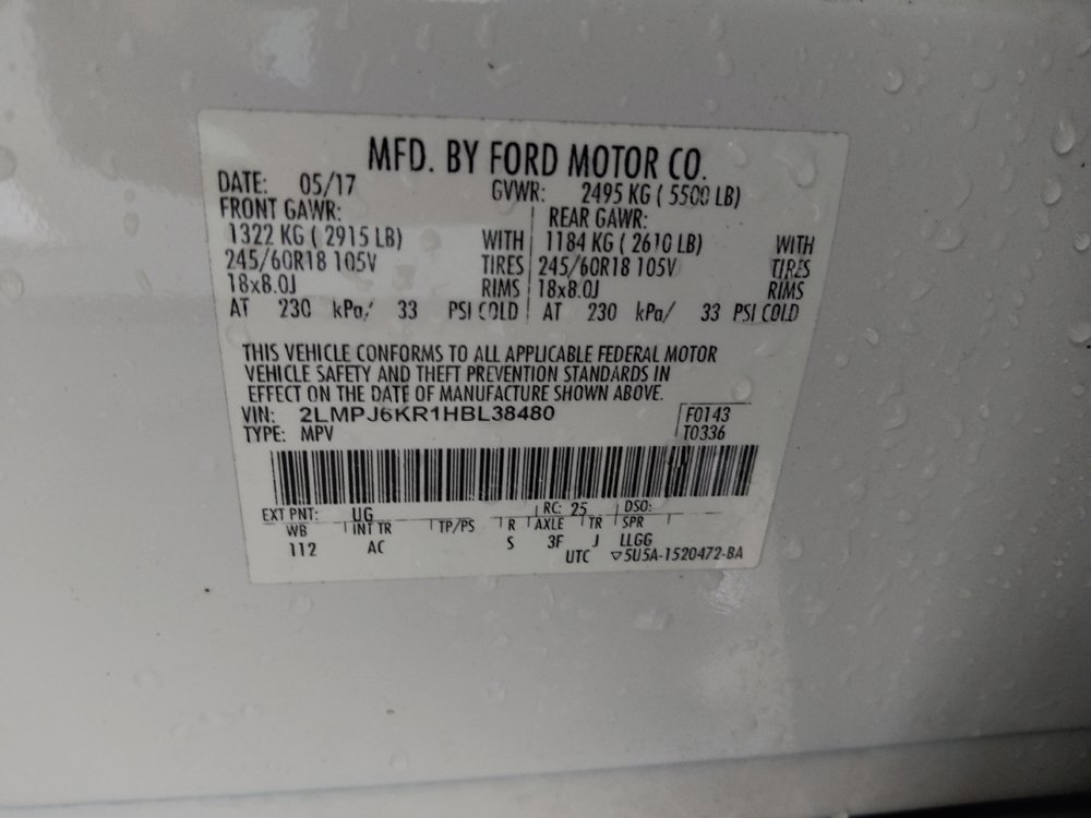 Used 2017 Lincoln MKX Select w/ Select Plus Package FWD image 33