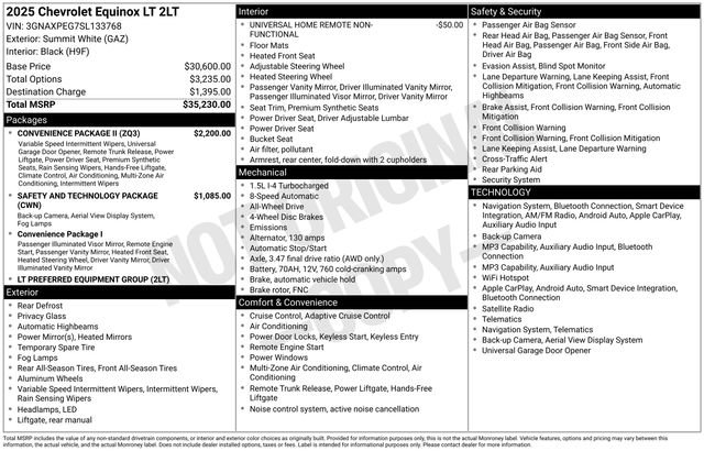 Certified 2025 Chevrolet Equinox LT w/ Convenience Package II AWD/4WD image 6