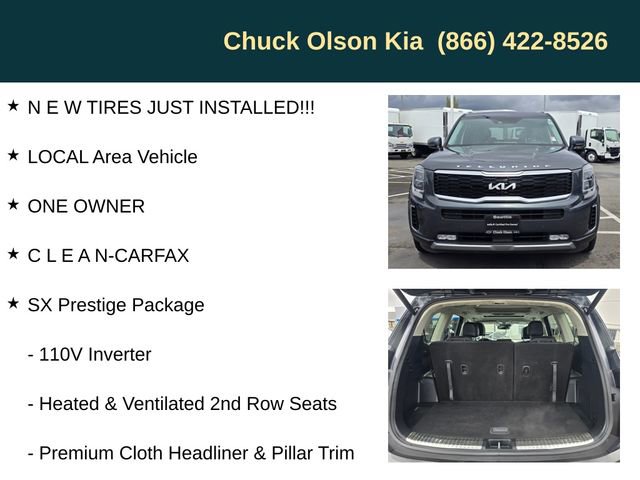 Certified 2022 Kia Telluride SX w/ SX Prestige Package AWD/4WD image 5