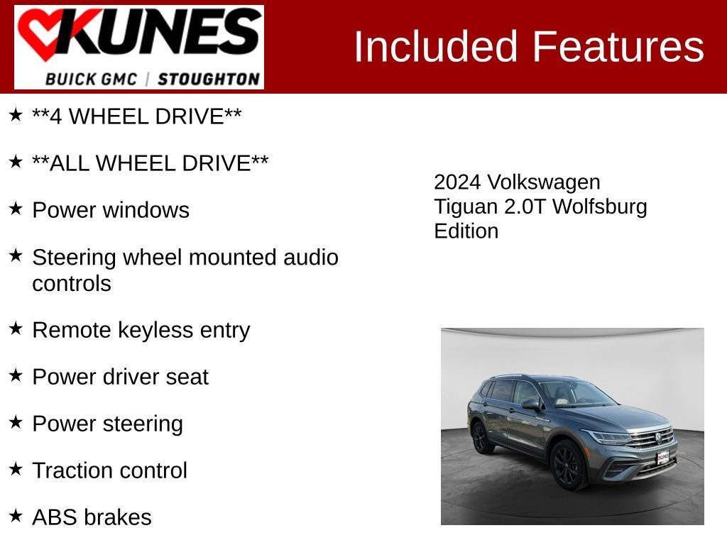 Used 2024 Volkswagen Tiguan Wolfsburg Edition AWD/4WD image 3