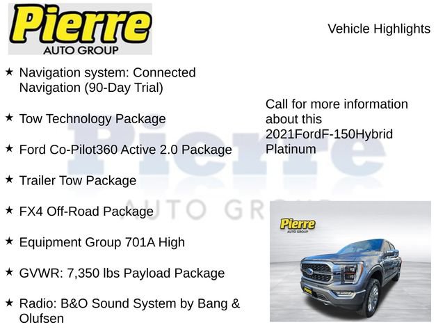 Used 2021 Ford F150 Platinum w/ Equipment Group 701A High image 7