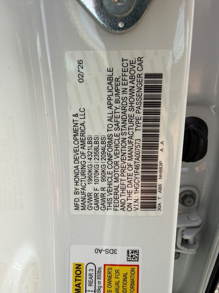 New 2026 Honda Accord SE image 23