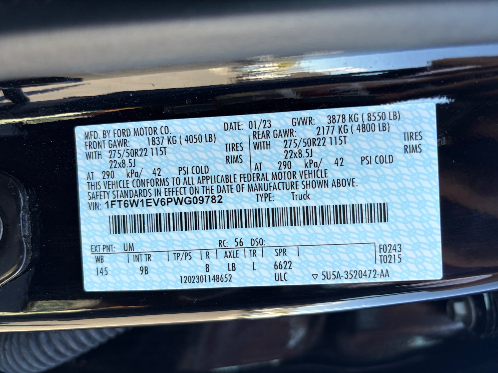 Certified 2023 Ford F150 Lightning Platinum AWD/4WD image 21