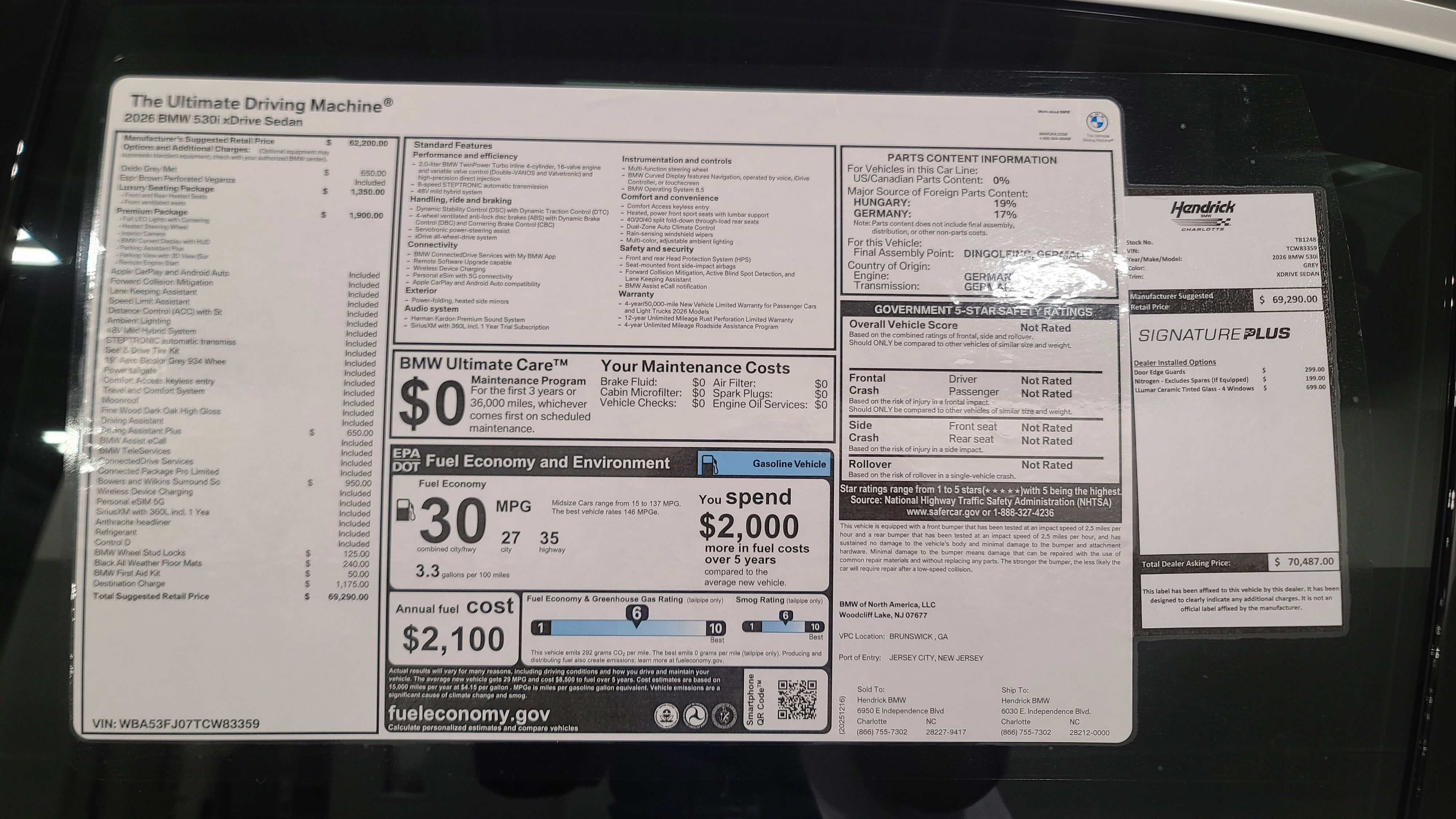 New 2026 BMW 530i xDrive w/ Premium Package image 31