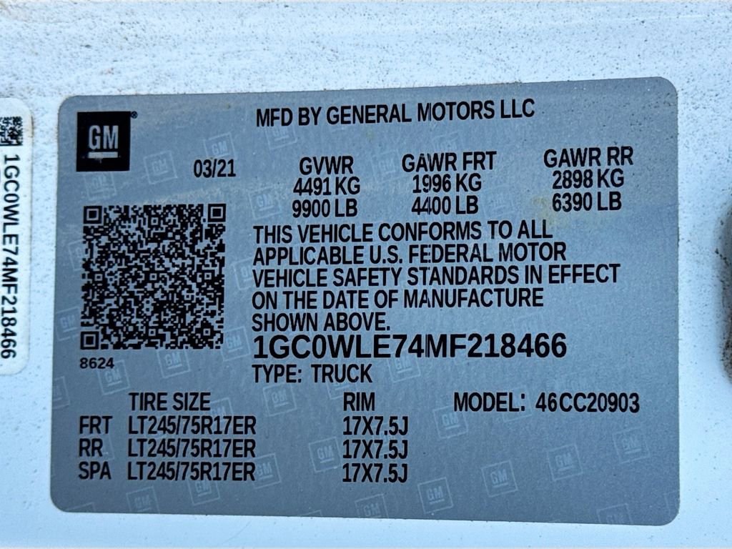 Used 2021 Chevrolet Silverado 2500 W/T w/ WT Fleet Convenience Package image 27