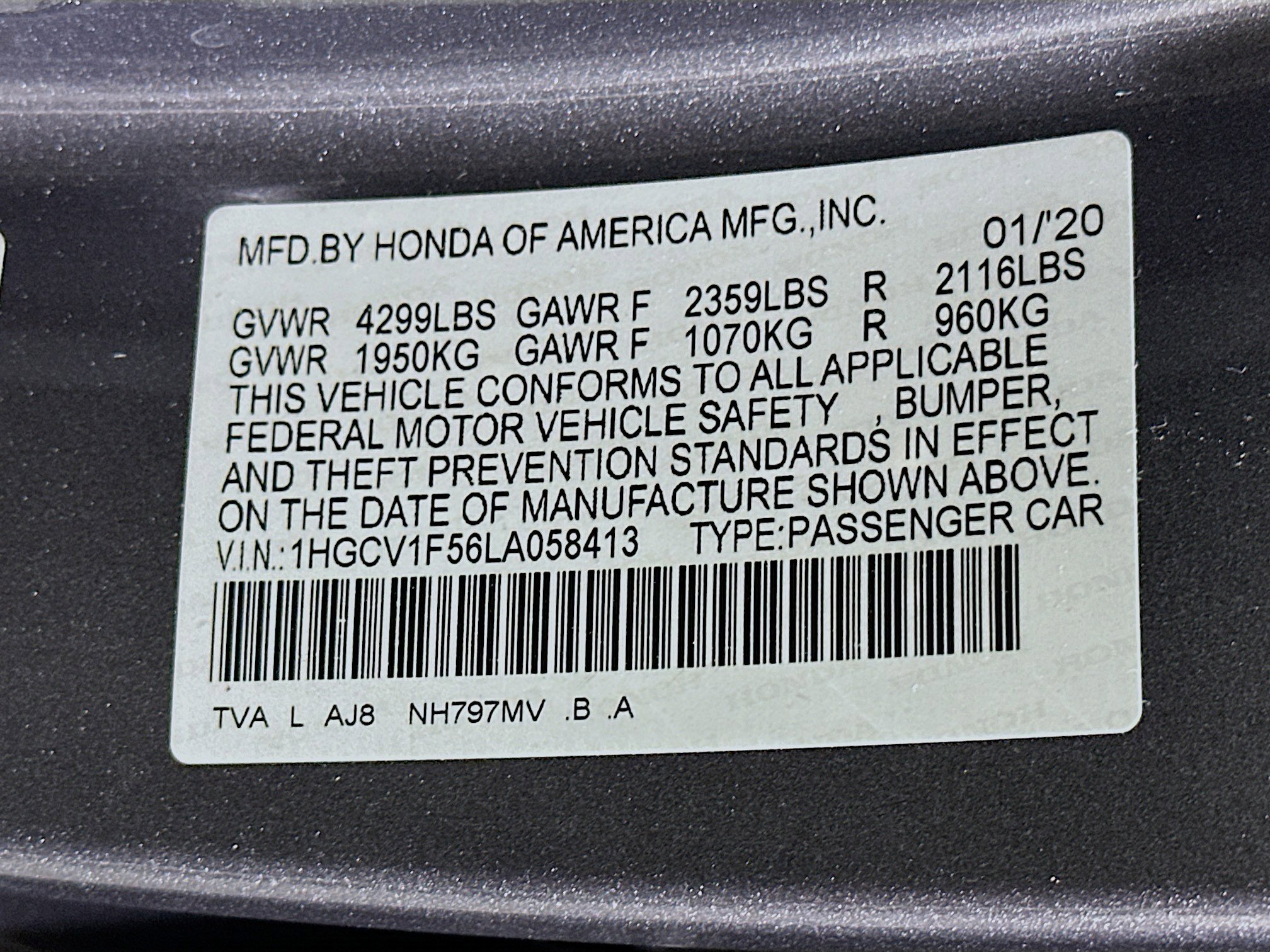 Used 2020 Honda Accord EX-L image 12