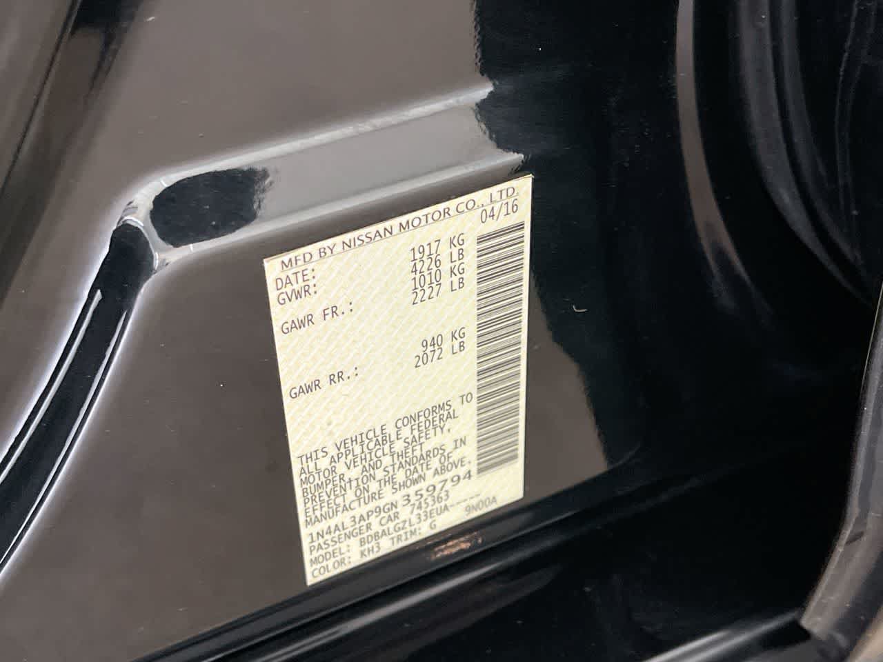 Used 2016 Nissan Altima 2.5 S w/ Power Driver Seat Package FWD image 26
