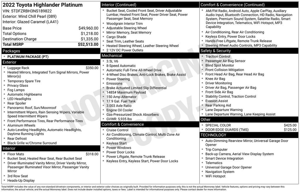 Used 2022 Toyota Highlander Platinum image 5