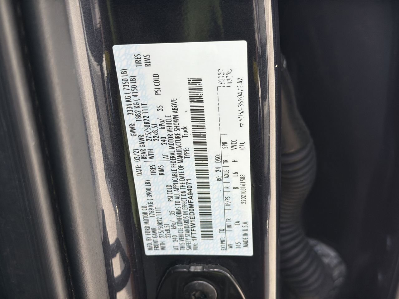 Used 2021 Ford F150 Limited AWD/4WD image 35