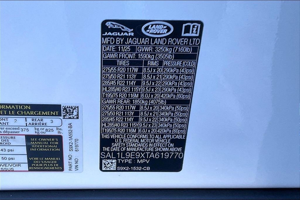 New 2026 Land Rover Range Rover Sport Dynamic SE AWD/4WD image 8