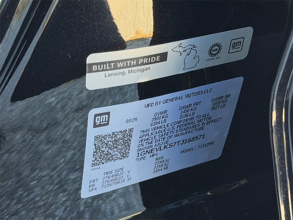 New 2026 Chevrolet Traverse RS image 25