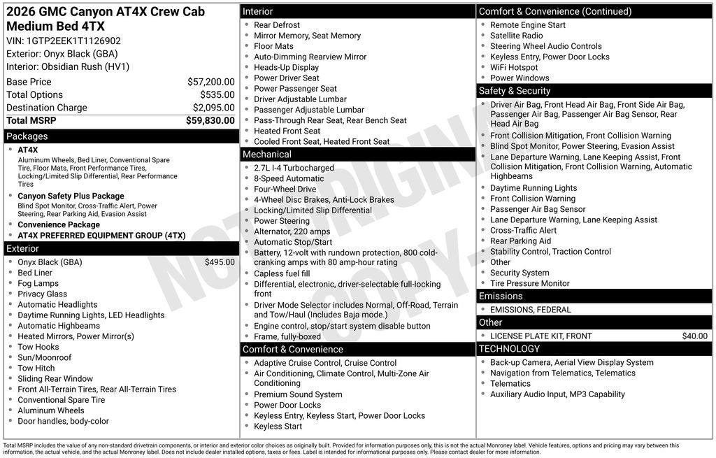 New 2026 GMC Canyon AT4X image 6