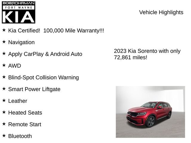 Certified 2023 Kia Sorento EX image 7
