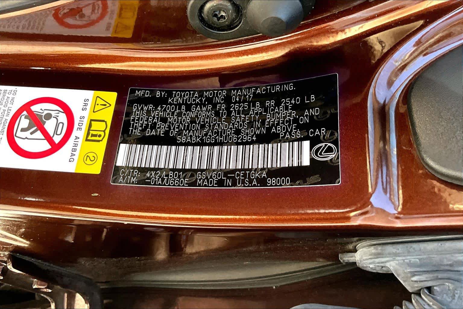 Used 2017 Lexus ES 350 w/ Luxury Package FWD image 35