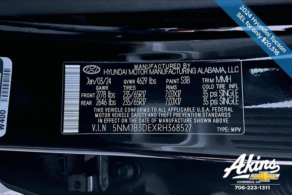 Used 2024 Hyundai Tucson SEL image 18