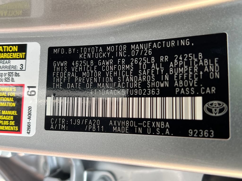 New 2026 Toyota Camry LE FWD image 26