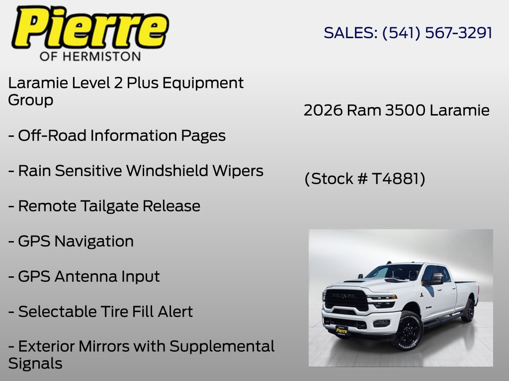 New 2026 RAM 3500 Laramie AWD/4WD image 12