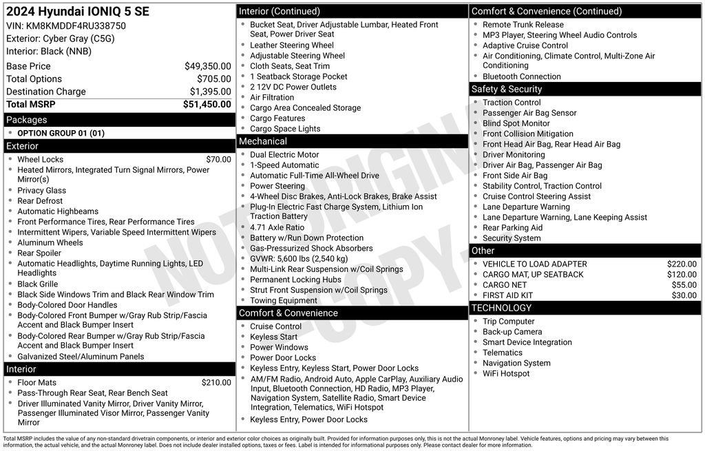 New 2024 Hyundai Ioniq 5 SE image 6