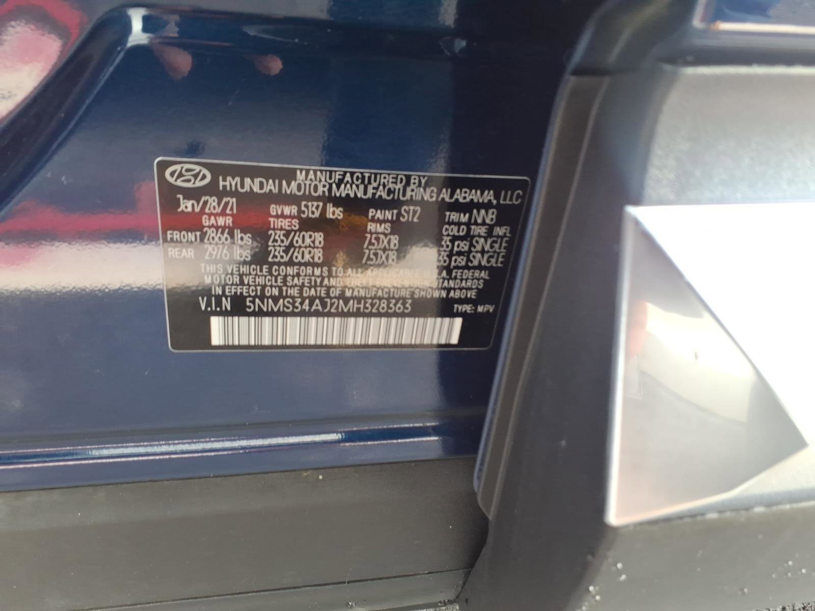 Used 2021 Hyundai Santa Fe SEL w/ Convenience + Premium Package image 29