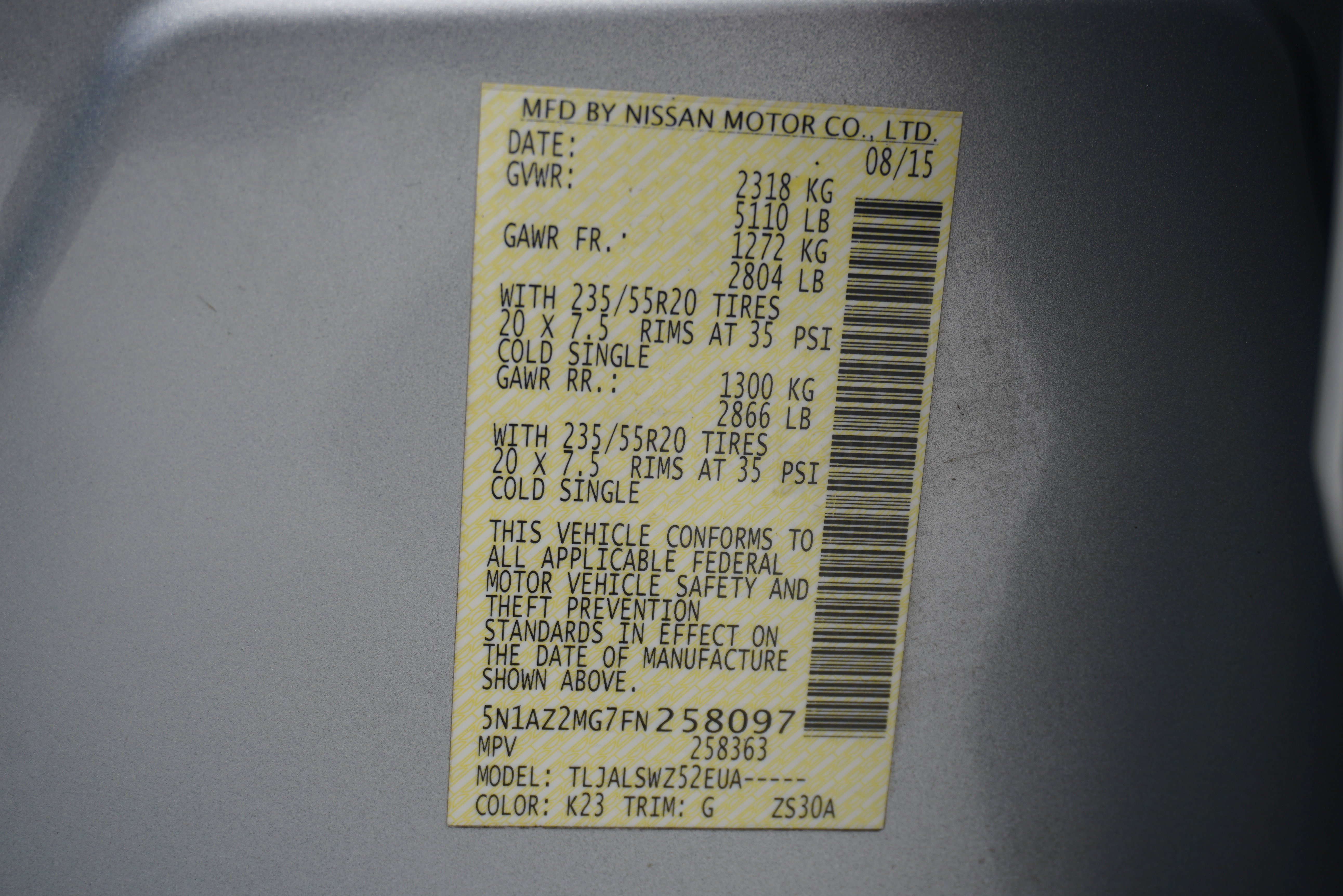 Used 2015 Nissan Murano Platinum FWD image 33
