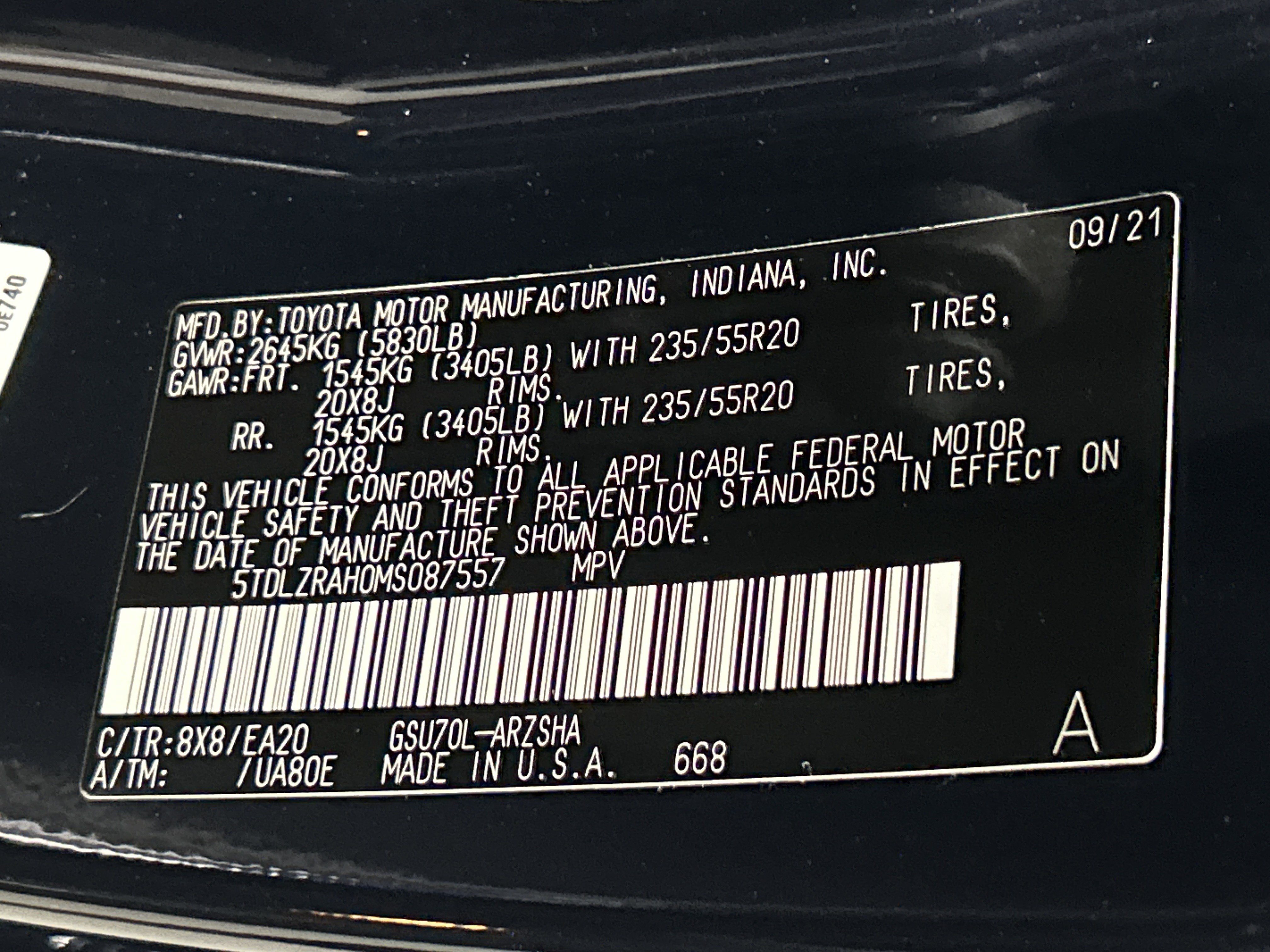Used 2021 Toyota Highlander XSE FWD image 25