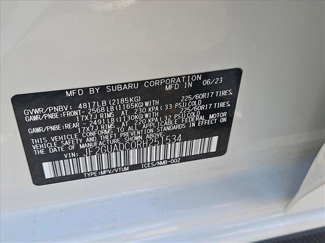 Certified 2024 Subaru Crosstrek 2.0i Premium AWD/4WD image 24