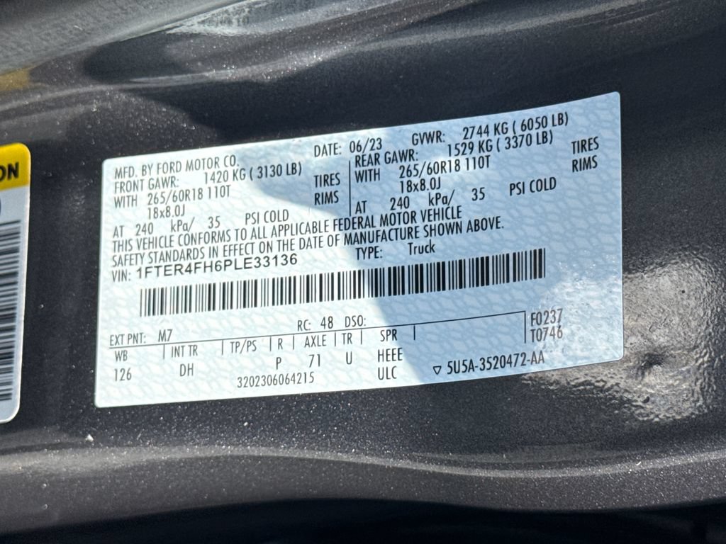 Used 2023 Ford Ranger Lariat w/ Technology Package AWD/4WD image 25