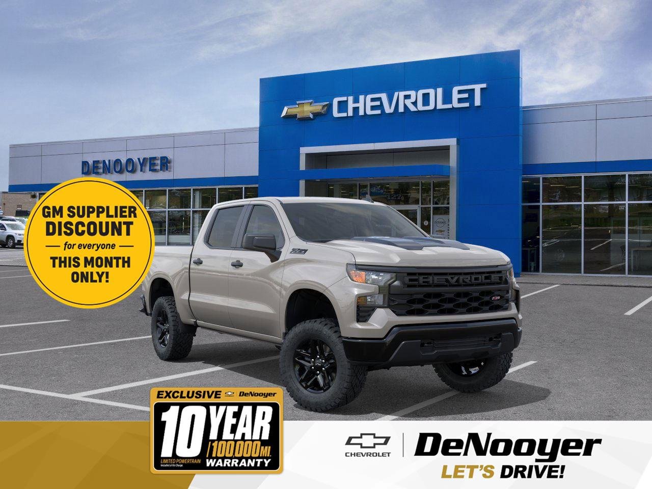 New 2026 Chevrolet Silverado 1500 Custom Trail Boss w/ Dark Appearance Package