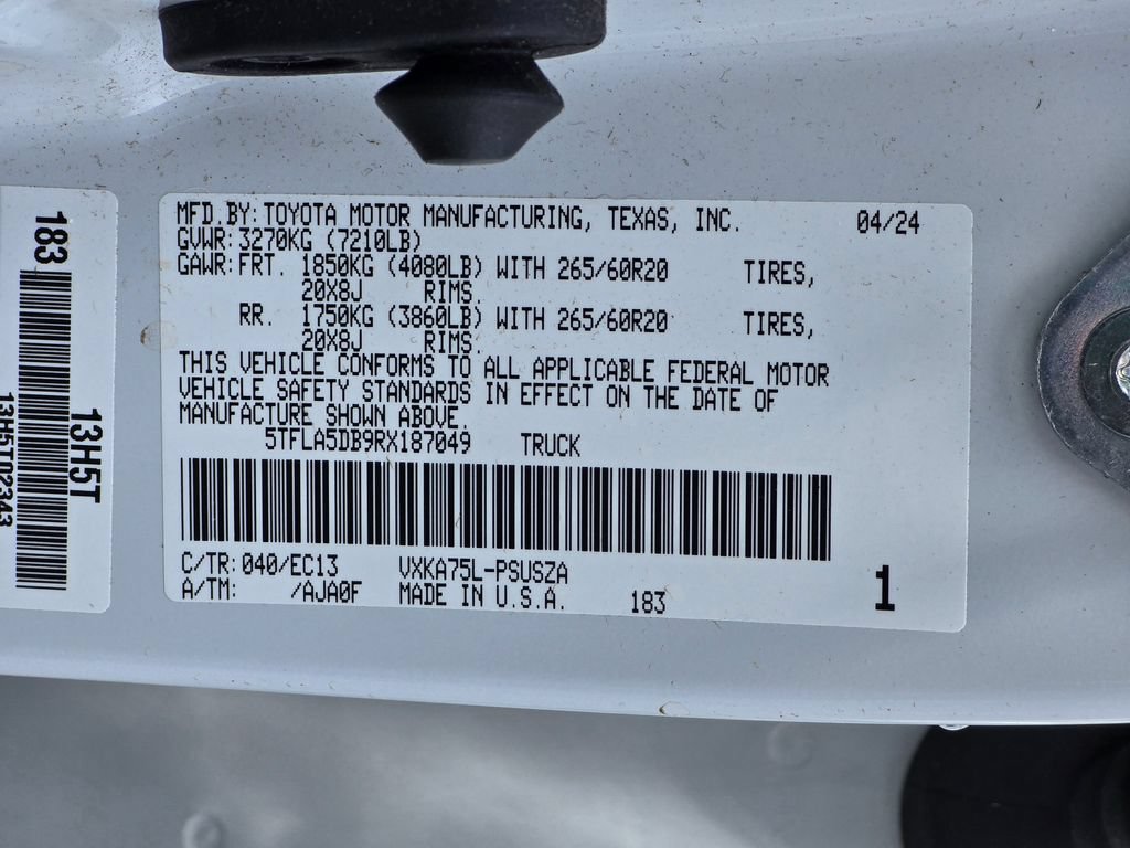 Used 2024 Toyota Tundra SR5 w/ TRD Sport Premium Package AWD/4WD image 54