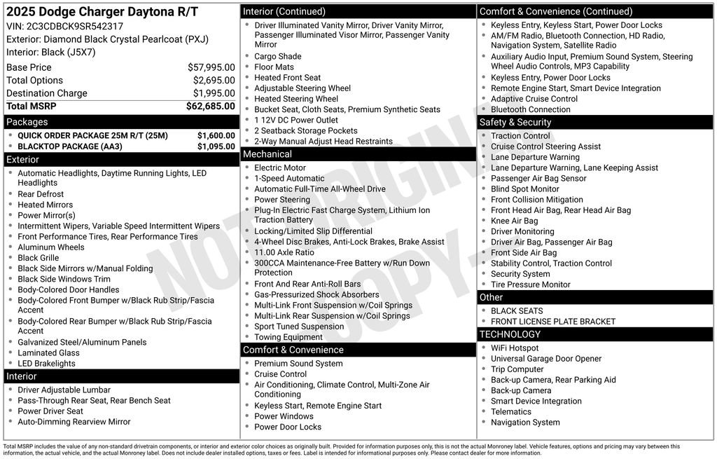 New 2025 Dodge Charger R/T w/ Quick Order Package 25M R/T image 22