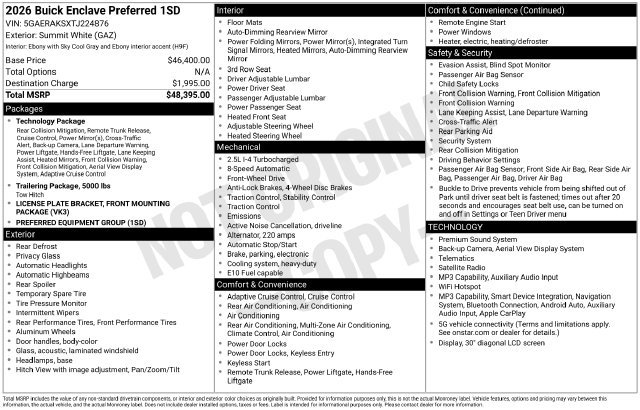 Certified 2026 Buick Enclave Preferred FWD image 5