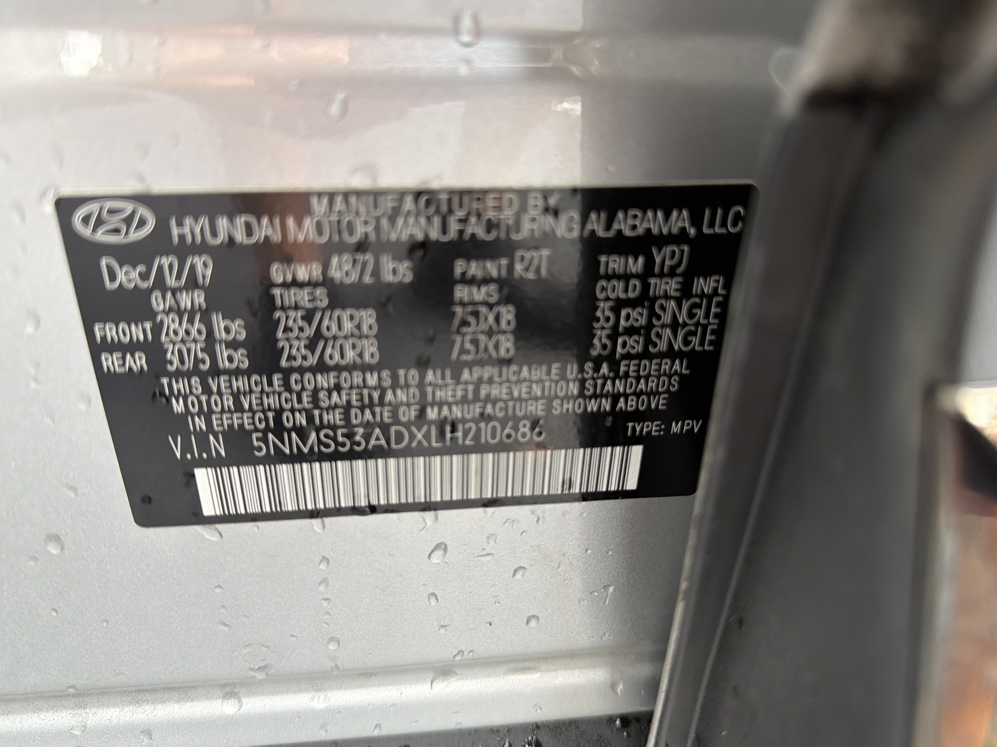 Used 2020 Hyundai Santa Fe Limited w/ Cargo Package FWD image 47