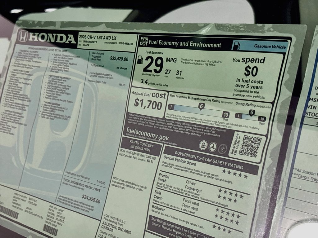 New 2026 Honda CR-V LX image 23