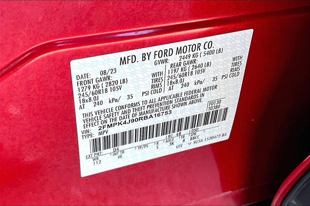 Certified 2024 Ford Edge SEL w/ Convenience Package AWD/4WD image 31