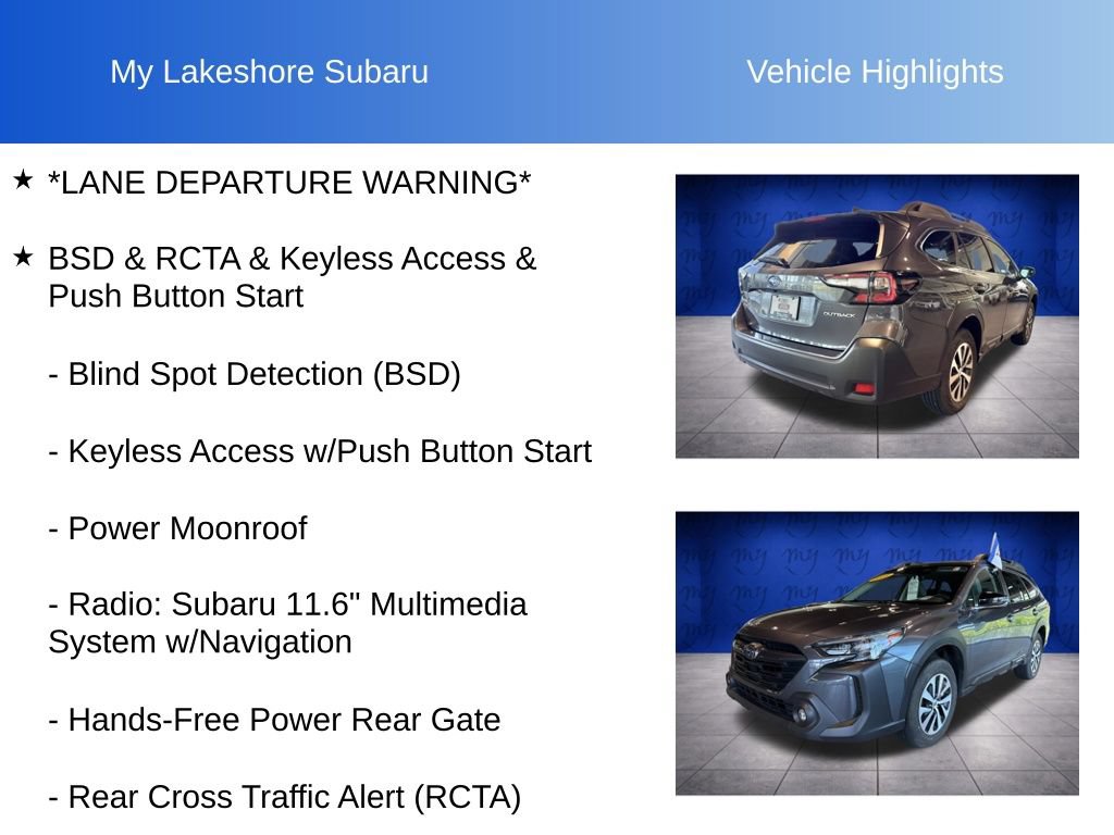Certified 2025 Subaru Outback Premium AWD/4WD image 7