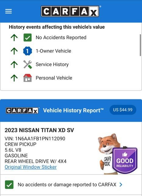 Used 2023 Nissan Titan SV w/ SV Convenience Package image 3