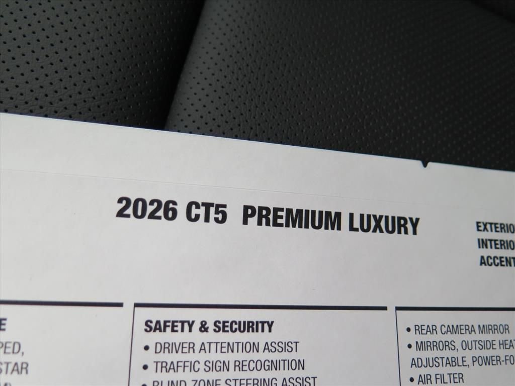 New 2026 Cadillac CT5 Premium Luxury RWD image 9