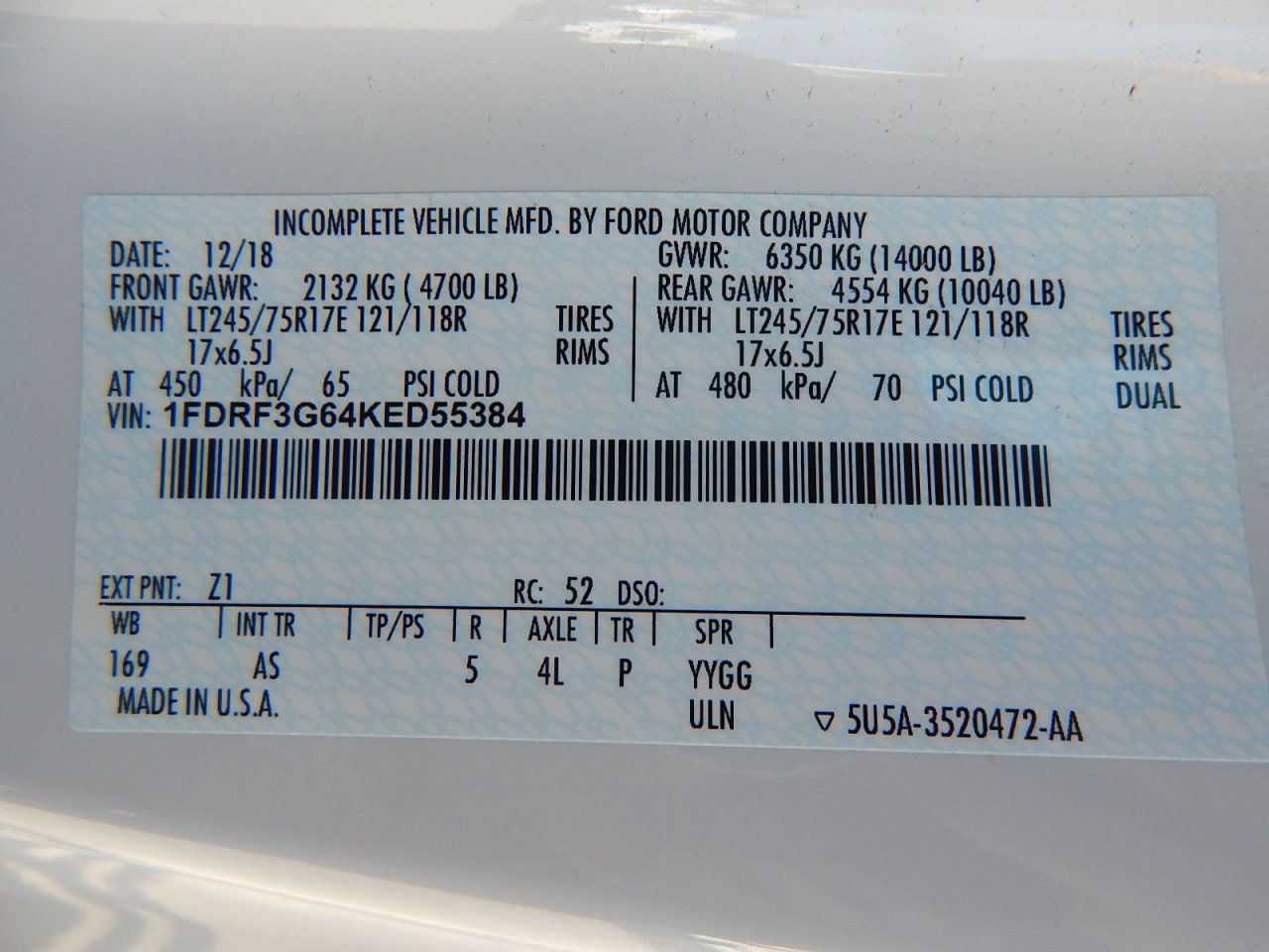 Used 2019 Ford F350 XL w/ XL Value Package RWD image 27