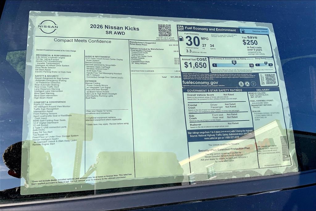 New 2026 Nissan Kicks SR w/ Cold Weather Package image 14