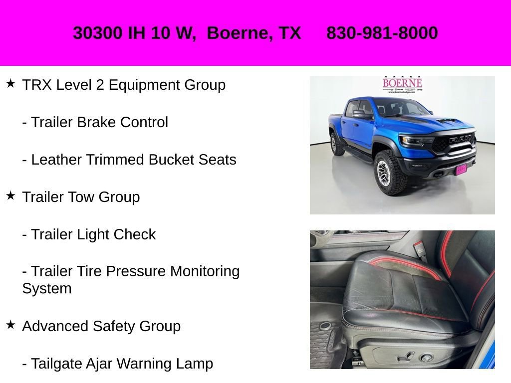 Used 2023 RAM 1500 TRX w/ TRX Level 2 Equipment Group AWD/4WD image 42