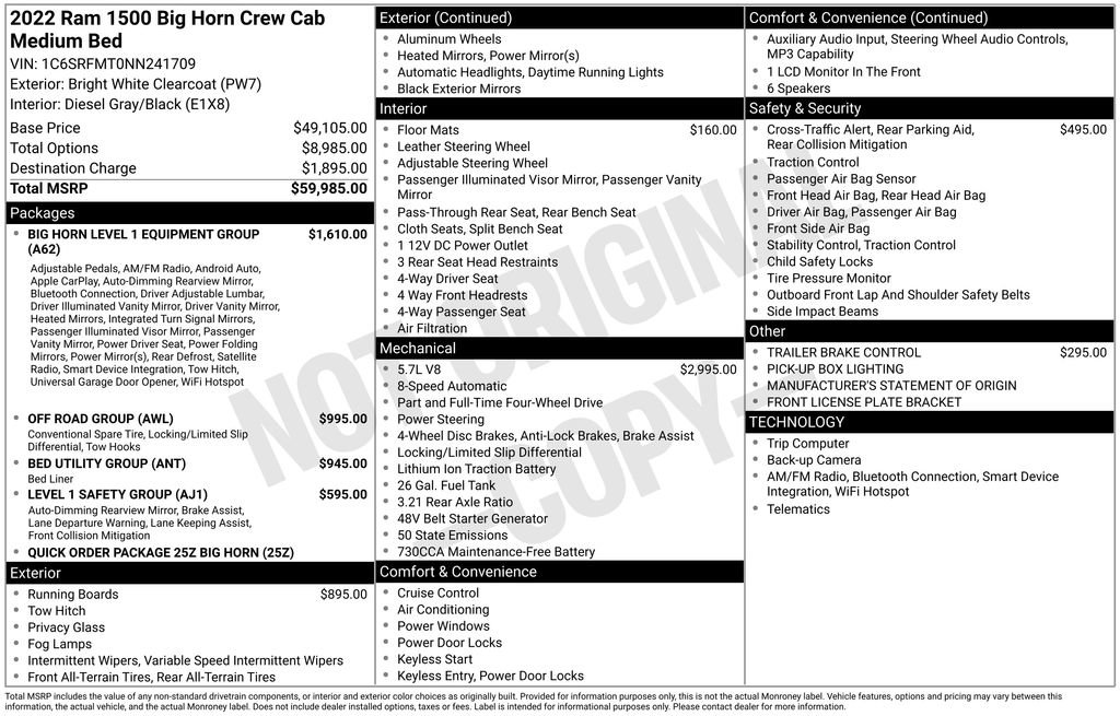 Used 2022 RAM 1500 Big Horn AWD/4WD image 27