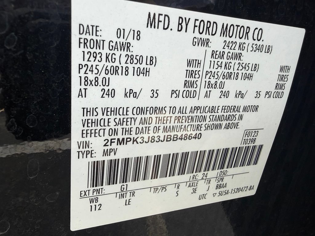 Used 2018 Ford Edge SEL w/ Equipment Group 201A FWD image 23