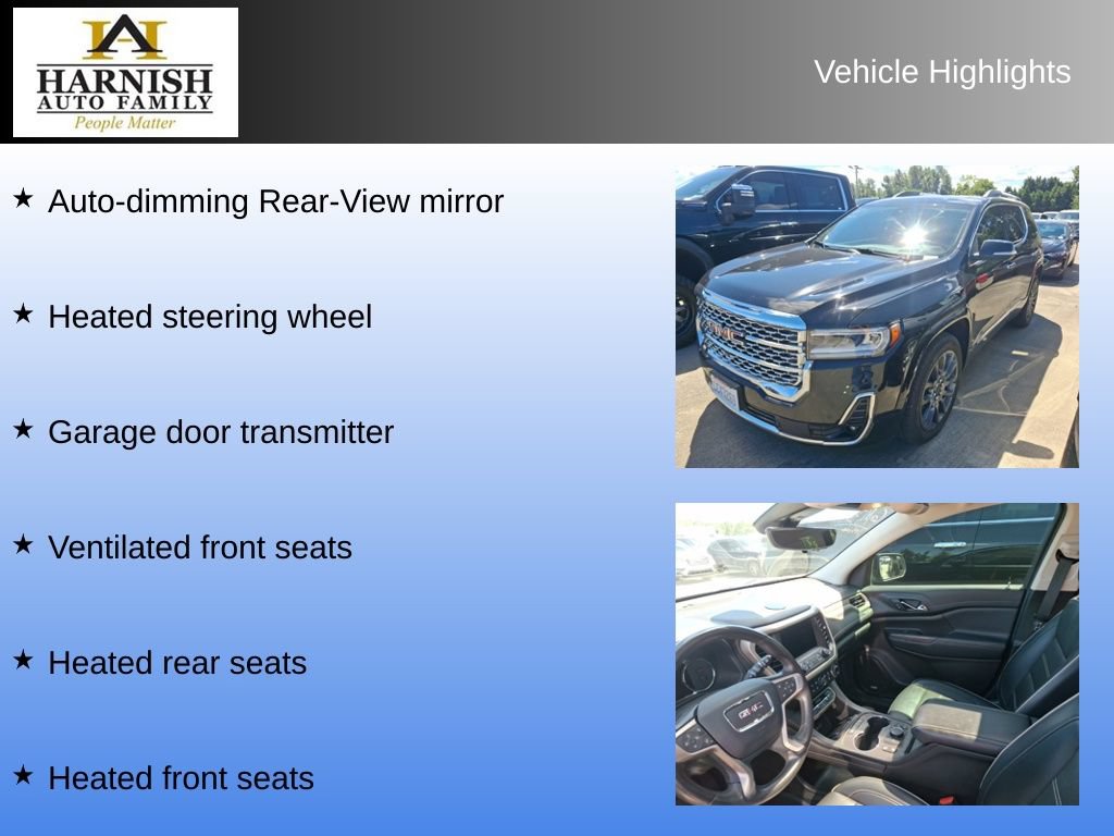 Used 2022 GMC Acadia Denali w/ Black Diamond Edition AWD/4WD image 11