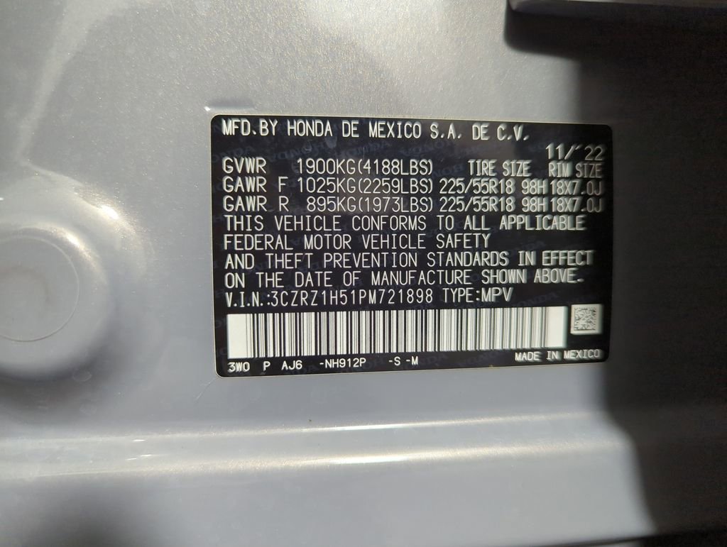 Certified 2023 Honda HR-V Sport image 25