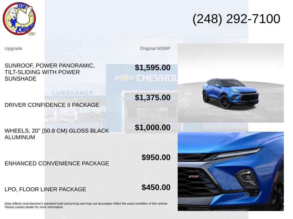 New 2026 Chevrolet Blazer RS w/ Driver Confidence II Package FWD image 5