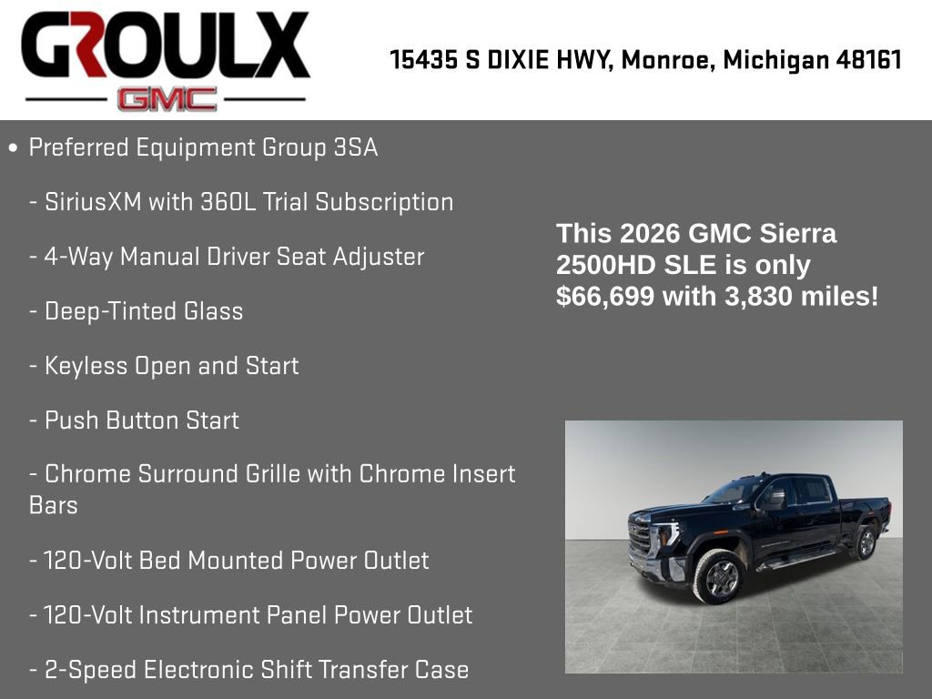 Used 2026 GMC Sierra 2500 SLE w/ SLE Value Package; image 8